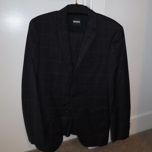 Black Stripped Hugo Boss Suit and Trousers